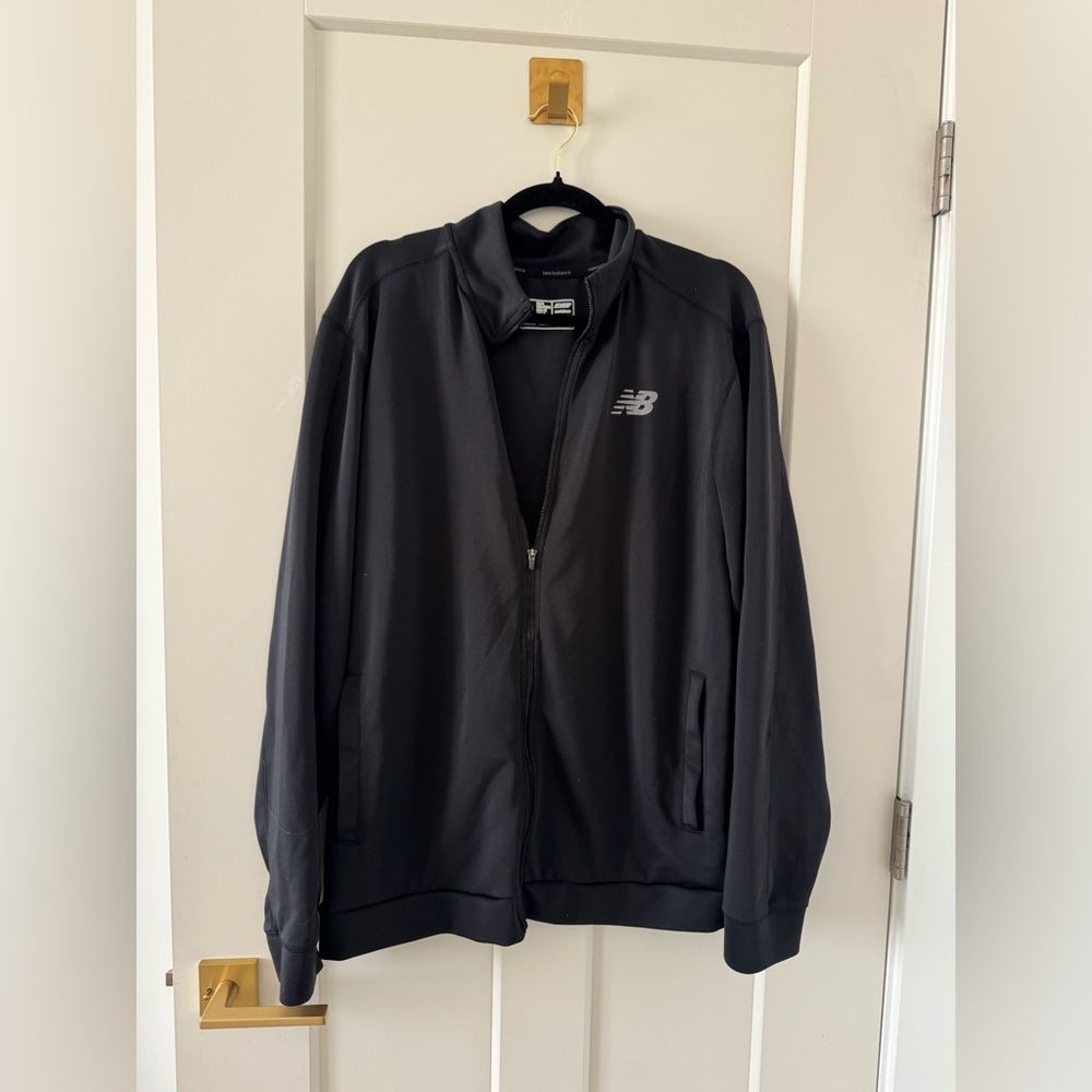 New Balance Men's Black Jacket full zip large